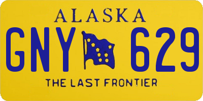 AK license plate GNY629