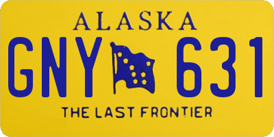AK license plate GNY631