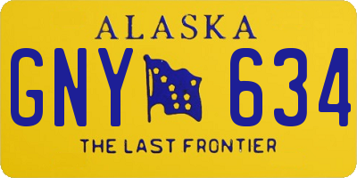AK license plate GNY634