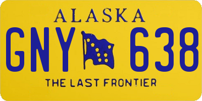 AK license plate GNY638