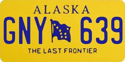 AK license plate GNY639