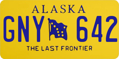 AK license plate GNY642