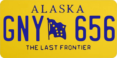 AK license plate GNY656