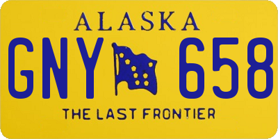 AK license plate GNY658