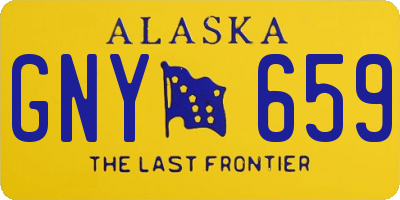 AK license plate GNY659