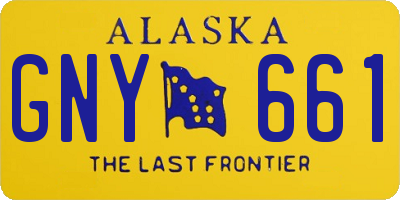 AK license plate GNY661