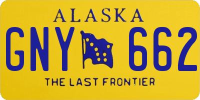 AK license plate GNY662