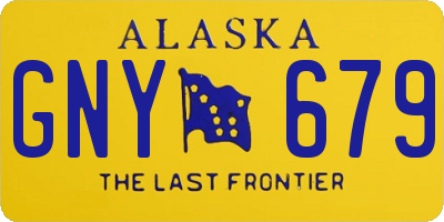 AK license plate GNY679