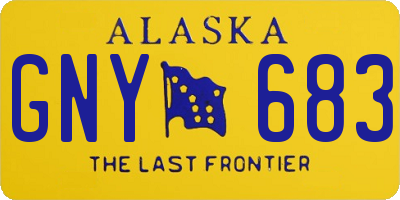 AK license plate GNY683