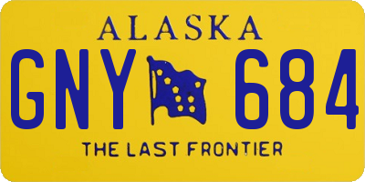 AK license plate GNY684