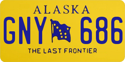 AK license plate GNY686