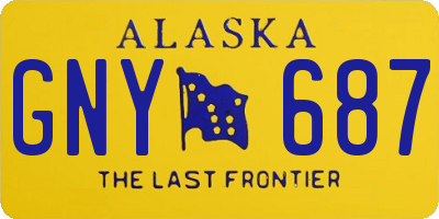 AK license plate GNY687