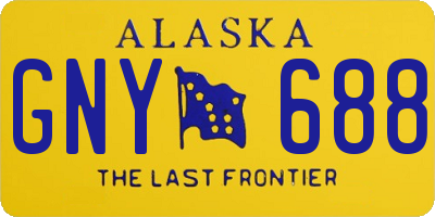 AK license plate GNY688