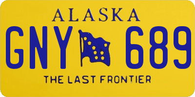 AK license plate GNY689