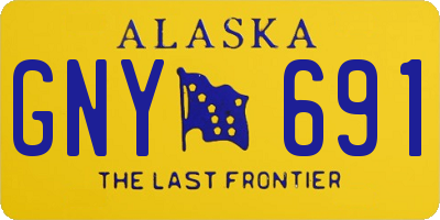 AK license plate GNY691