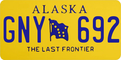 AK license plate GNY692