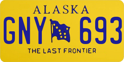 AK license plate GNY693