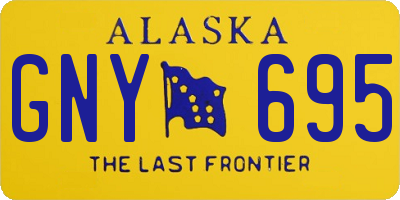 AK license plate GNY695