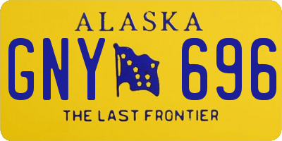 AK license plate GNY696