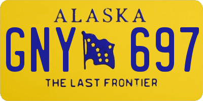 AK license plate GNY697