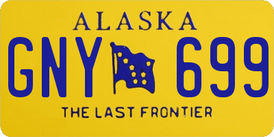 AK license plate GNY699
