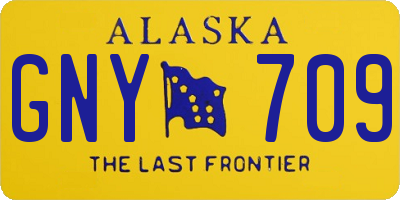 AK license plate GNY709
