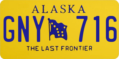 AK license plate GNY716