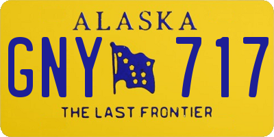 AK license plate GNY717