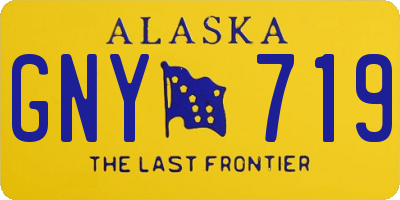 AK license plate GNY719
