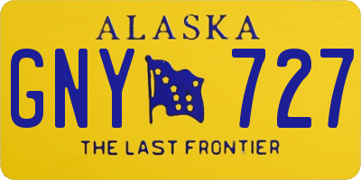 AK license plate GNY727