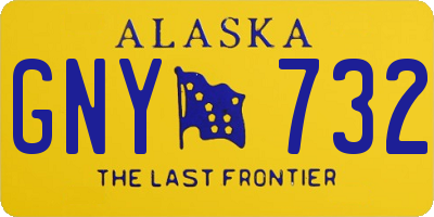 AK license plate GNY732