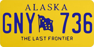 AK license plate GNY736
