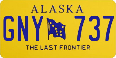 AK license plate GNY737
