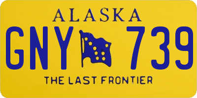 AK license plate GNY739