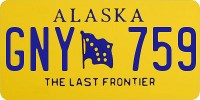 AK license plate GNY759
