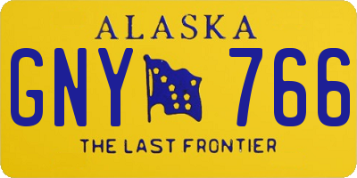 AK license plate GNY766