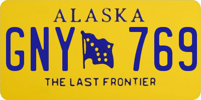 AK license plate GNY769