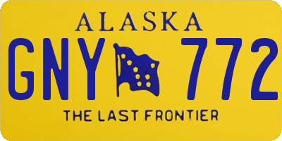 AK license plate GNY772