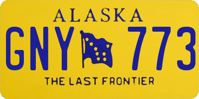 AK license plate GNY773