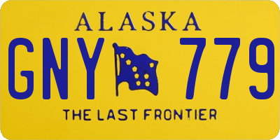 AK license plate GNY779