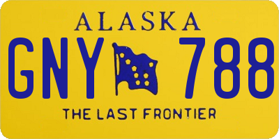 AK license plate GNY788
