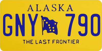 AK license plate GNY790