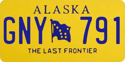AK license plate GNY791