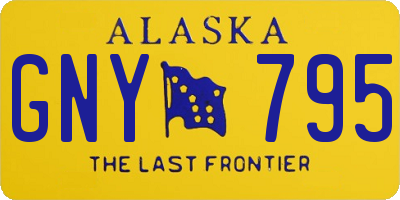 AK license plate GNY795