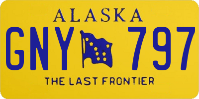 AK license plate GNY797