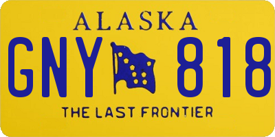 AK license plate GNY818