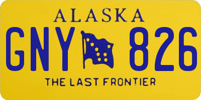 AK license plate GNY826