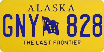 AK license plate GNY828