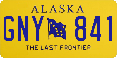 AK license plate GNY841