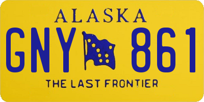 AK license plate GNY861